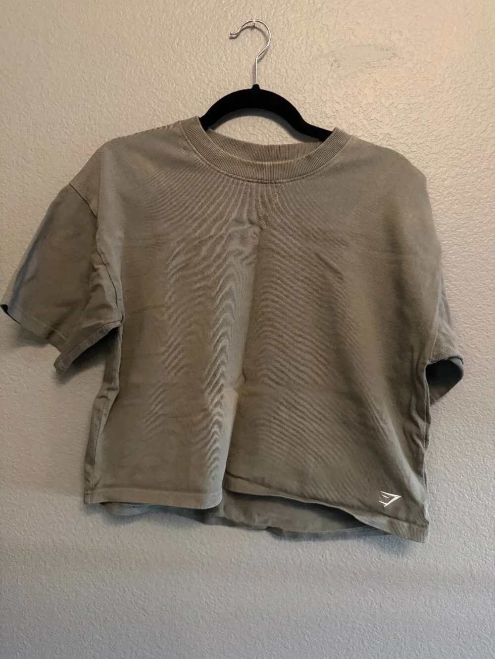 Gymshark Heavyweight Cotton T-Shirt - Unit Green - Picture 1 of 4